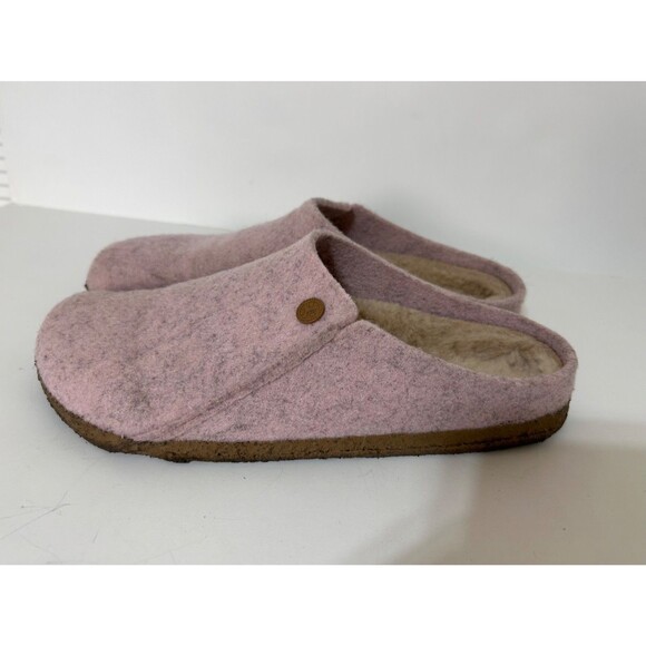 BIRKENSTOCK ZERMATT RIVET Shearling Clog Slipper Wool Pink Size 41 Women 10 e - Picture 12 of 14